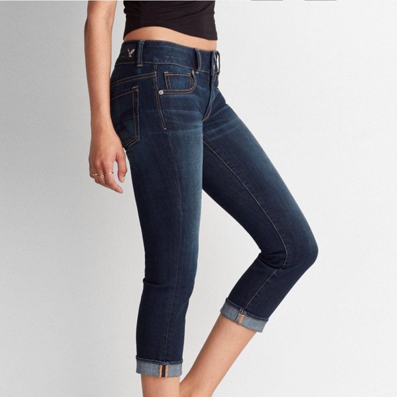 american eagle artist crop jeans